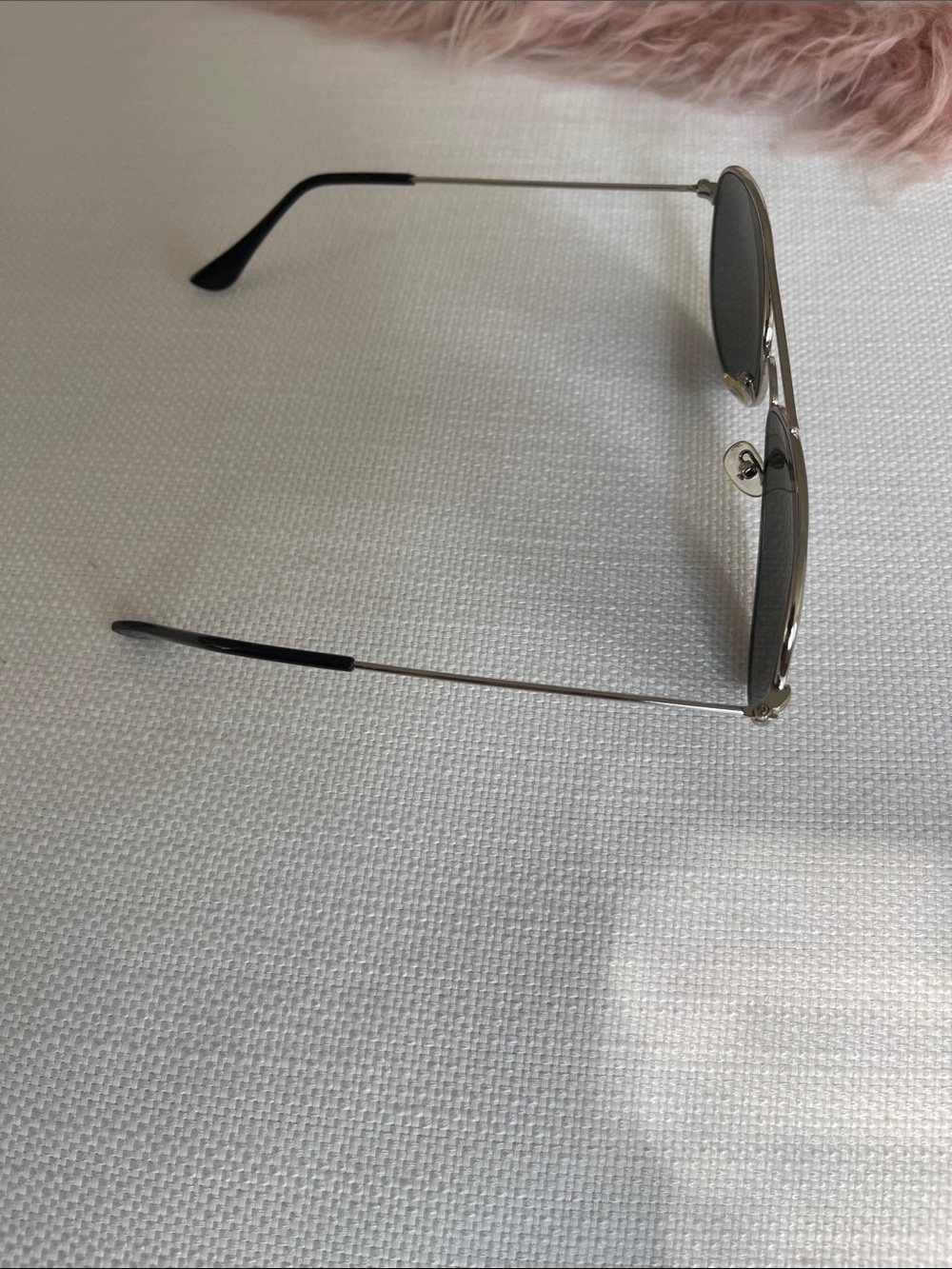 Silver Aviator Mirrored Sunglasses - Picture 3 of 4